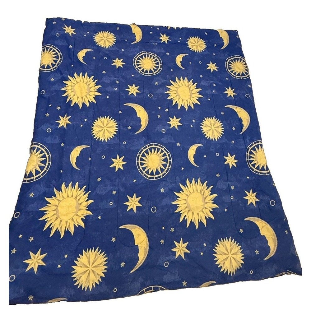 90's Celestial Sun & Moon Comforter Set 4 Pieces Springs Brand Double Full